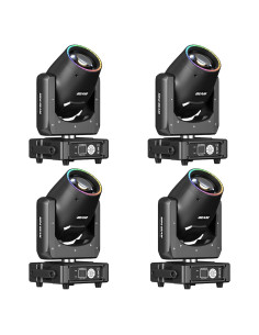 Luz de Cabeza Móvil Beam 350W GdjRttk con LED RGB 4Pack