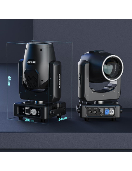 Luz de Cabeza Móvil Beam 350W GdjRttk con LED RGB 4Pack