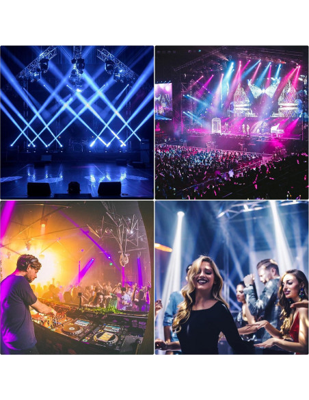 Luz de Cabeza Móvil Beam 350W GdjRttk con LED RGB 4Pack