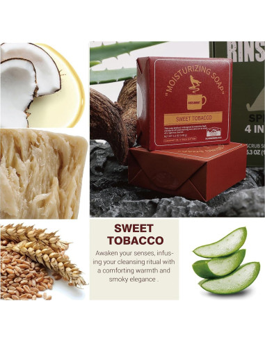 Set de Jabones Naturales Rinse & Robust para Hombres 4 Piezas