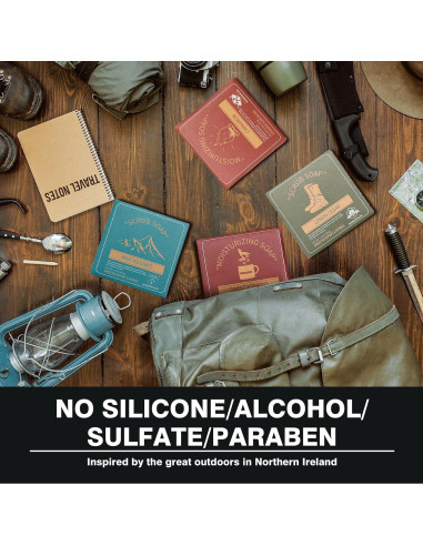 Set de Jabones Naturales Rinse & Robust para Hombres 4 Piezas