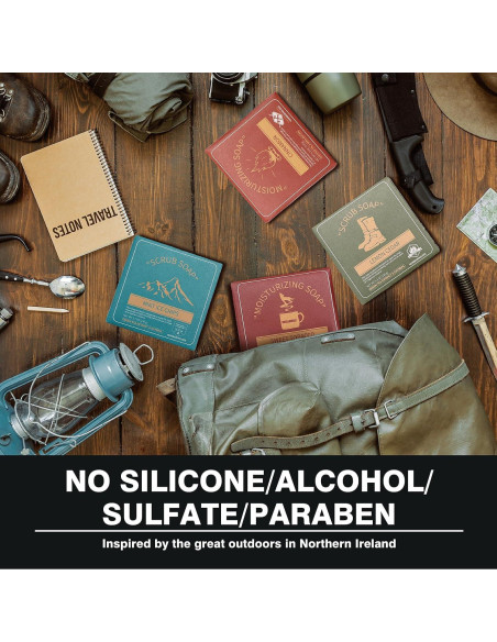 Set de Jabones Naturales Rinse & Robust para Hombres 4 Piezas