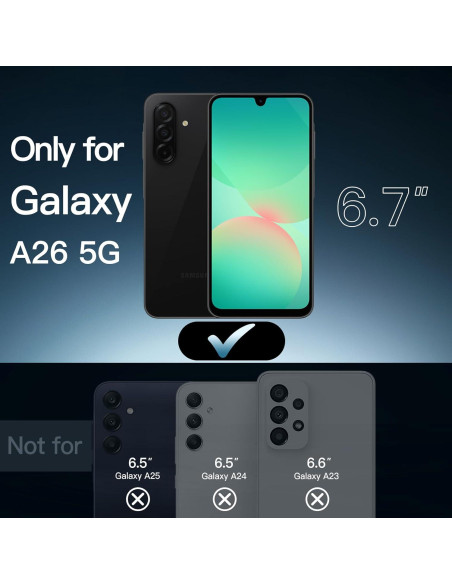 Funda JETech para Samsung Galaxy A26 5G Antigolpes Negra