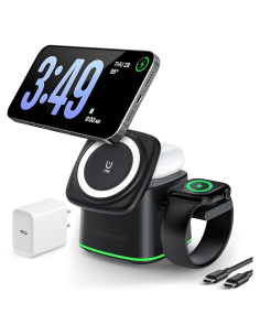 Estación de Carga 3 en 1 IYOFINE 15W para iPhone, Apple Watch y AirPods