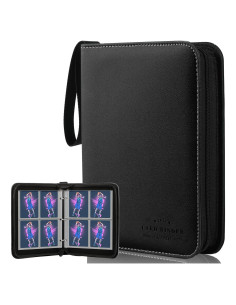 Carpeta de Tarjetas de Béisbol CECOKESO 400 Bolsillos Negra