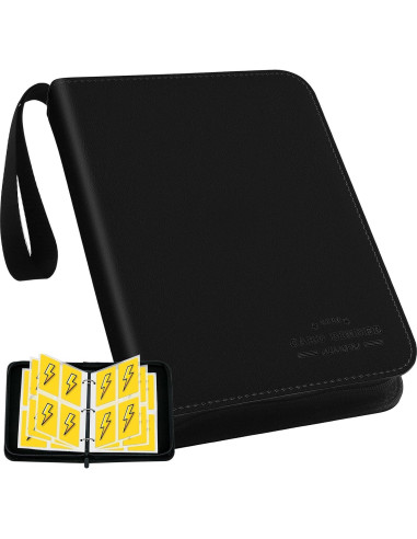 Carpeta de Tarjetas de Béisbol CECOKESO 400 Bolsillos Negra