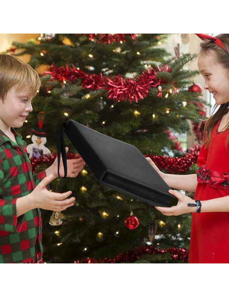 Carpeta de Tarjetas de Béisbol CECOKESO 400 Bolsillos Negra