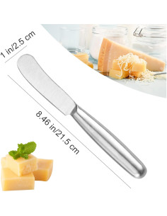 Juego de cuchillos para untar VANRA 4 piezas acero inoxidable 15 cm 2