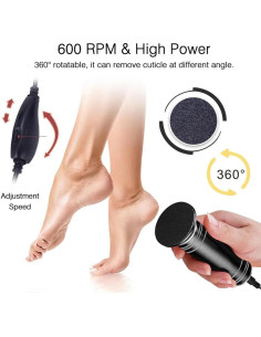 Removedor de Callos Eléctrico ZZFENGKR con 60 Discos de Lija 2