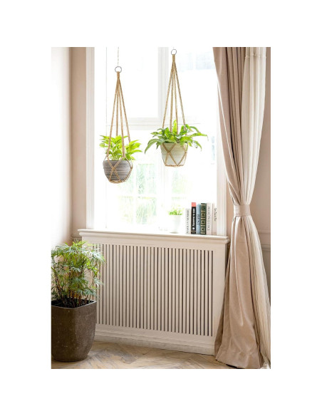 Colgador de Plantas de Macramé Dahey 89cm Juego de 2 Marrón