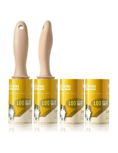 Rodillos Quitapelusas HAPCHRON 2 Mangos 400 Hojas Extra Pegajosos