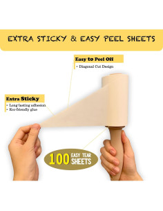 Rodillos Quitapelusas HAPCHRON 2 Mangos 400 Hojas Extra Pegajosos 2