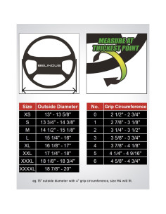 Cubierta de Volante de Cuero BELINOUS Universal 33-51 cm Beige 2