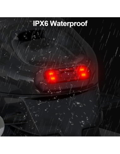 Luz LED para Casco JAGASOL JS-TKWD-4 Impermeable