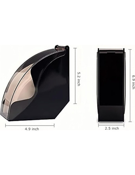 Soporte para Filtros de Café HOMEE, Capacidad 100 Pcs, Negro
