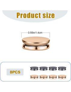 8 Alfileres Magnéticos para Hijab PEUTIER - Sin Agujas, 3.56cm 2