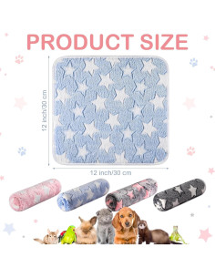 Forros de Cama para Cobayas Tudomro 8 Pcs 30x30 cm Estrella 2