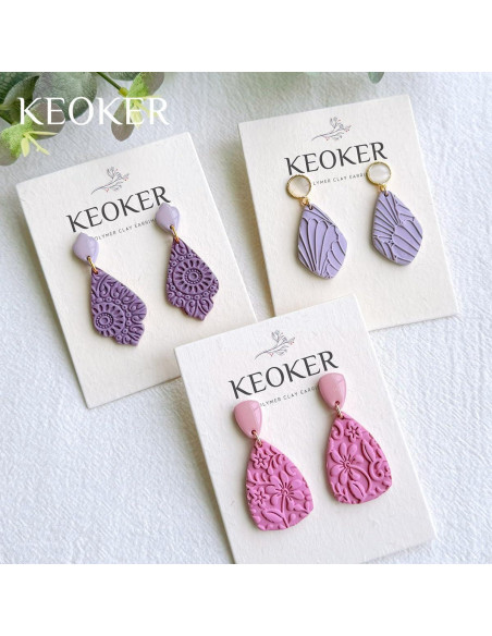 Rodillo de Textura de Arcilla Polimérica KEOKER - Set de 3 Piezas Rodillo de Textura de Arcilla Polimérica KEOKER - Set de 3 Piezas