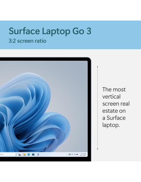 Laptop Microsoft Surface Go 3 - 12.4" Táctil, Intel i5, 8GB RAM, 256GB SSD, Azul Hielo