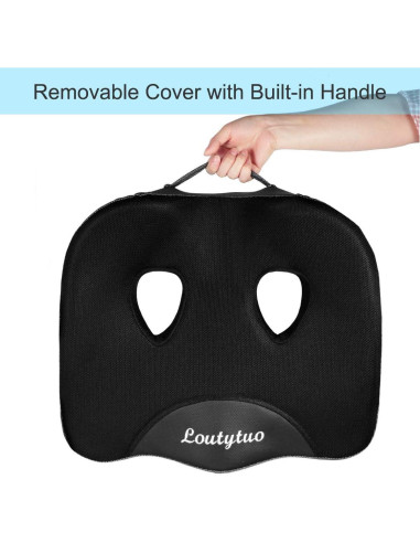 Almohadilla para Asiento LOUTYTUO 45x39cm Espuma de Memoria