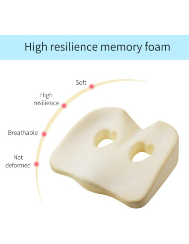 Almohadilla para Asiento LOUTYTUO 45x39cm Espuma de Memoria