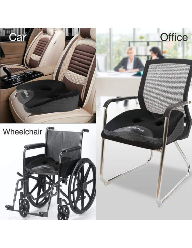 Almohadilla para Asiento LOUTYTUO 45x39cm Espuma de Memoria