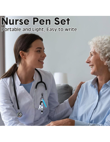 Set de 25 Bolígrafos y Resaltadores Sherr para Enfermería