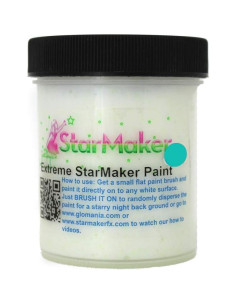 Pintura UV Cristal Grande StarMakerFX Aqua Brilla en Oscuridad 2
