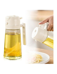 Rociador de Aceite 2 en 1 YeHeng 470ml Vidrio Blanco