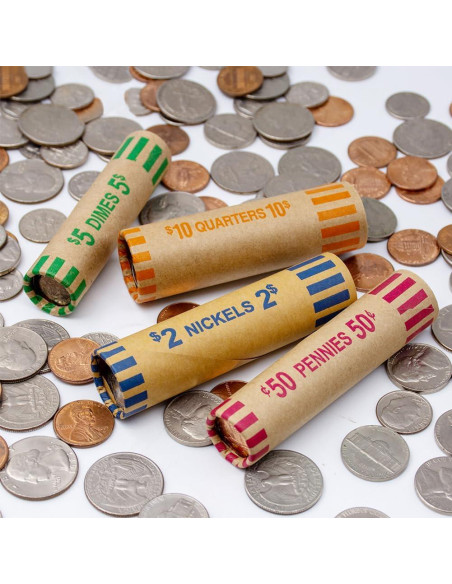 Contador de Monedas 5-en-1 QWLWBU Tubo Clasificador Negro