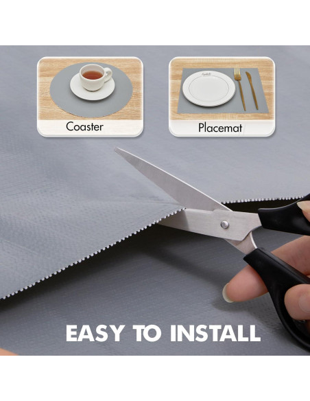 Forro de Estante Viseeko Gris 30.48 cm x 3.05 m Antideslizante