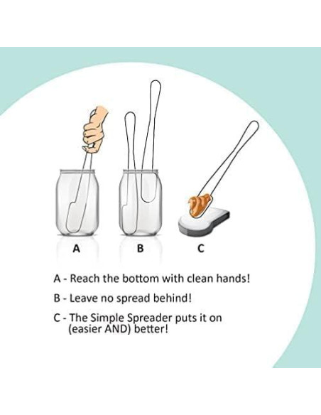Espátula de Acero Inoxidable Simple Spreading 22.6 cm