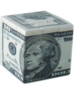 Cubo de Velocidad 3x3 Kugoa Patrón 10 Dólares 56mm 2