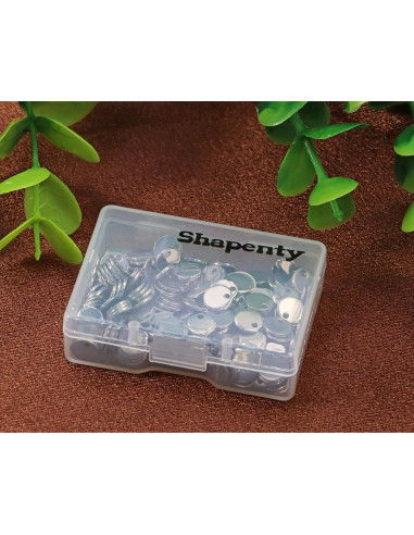 Etiquetas de estampado redondas Shapenty 6mm acero inoxidable 200PCS