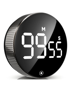 Temporizador de Cocina Digital Eshome Negro con Pantalla LED