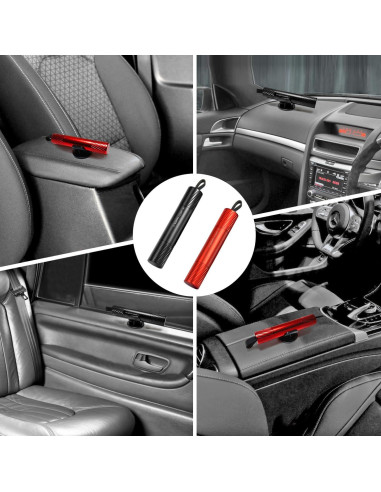 Martillo de Seguridad Aukmak 2 en 1 Rompe Ventanas y Cortador