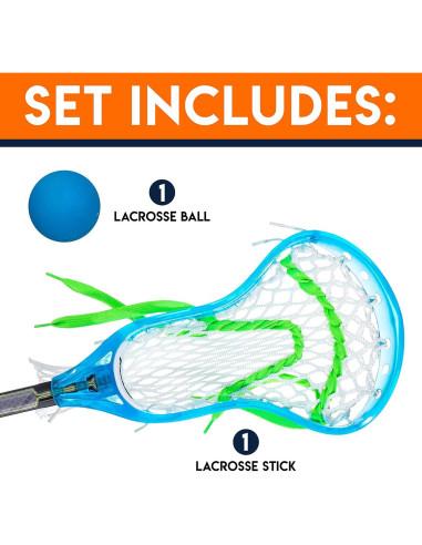 Conjunto de Palo de Lacrosse Mini Franklin Sports 86.36 cm
