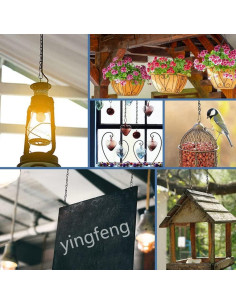 Cadenas Colgantes YINGFENG 10 Pzas 24.13 cm Soporte Plantas 2