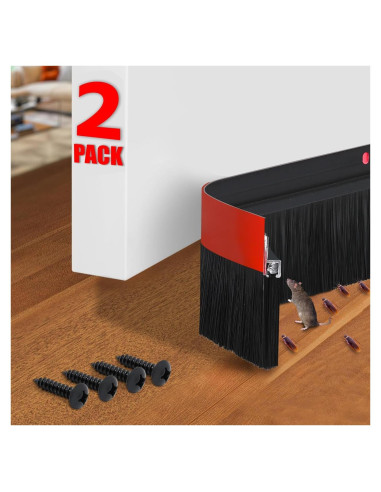 Paquete de 2 Barreras para Puertas COZYNIX - Aislamiento de Aire y Ruido