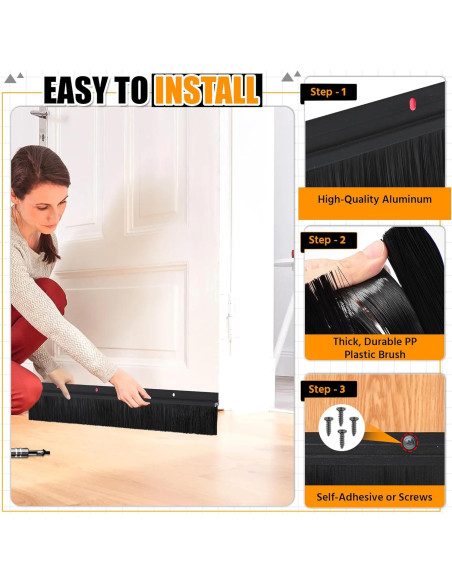 Paquete de 2 Barreras para Puertas COZYNIX - Aislamiento de Aire y Ruido