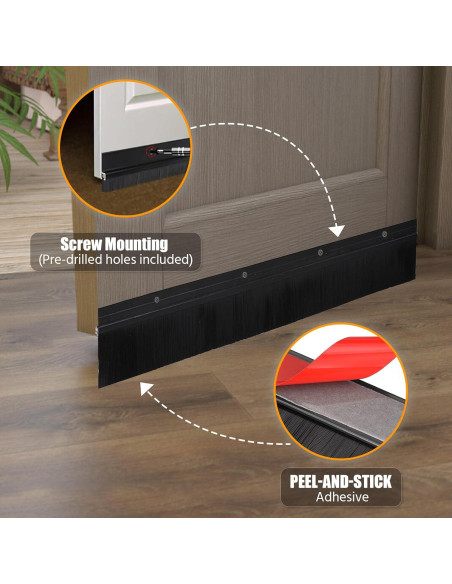 Paquete de 2 Barreras para Puertas COZYNIX - Aislamiento de Aire y Ruido