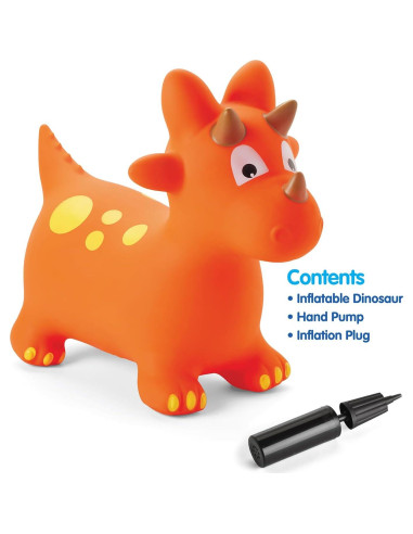 Rebote Dino Inflable Kidoozie - Diversión Interior y Exterior 2+