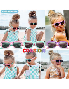 Gafas de sol polarizadas COASION para niños 3-9 años UV400 2