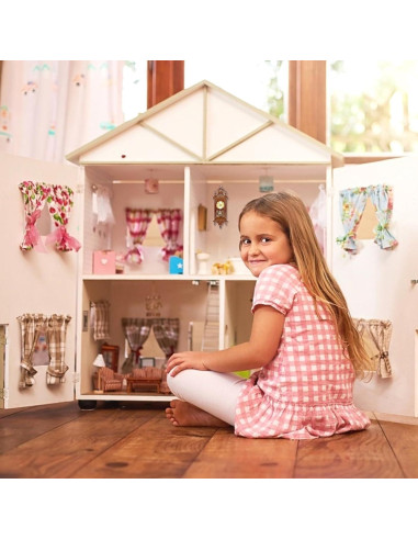 Reloj Colgante Miniatura de Metal para Casa de Muñecas Vaguelly