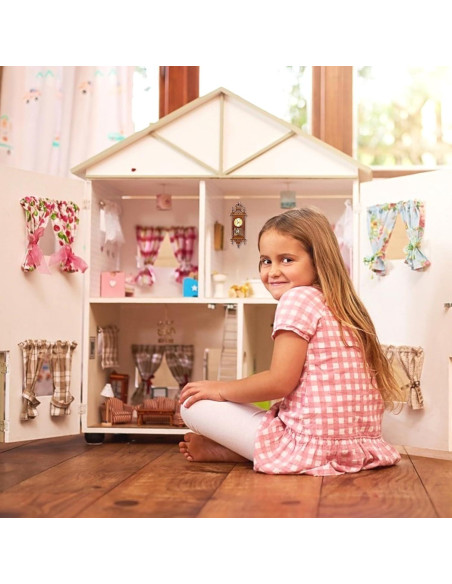 Reloj Colgante Miniatura de Metal para Casa de Muñecas Vaguelly