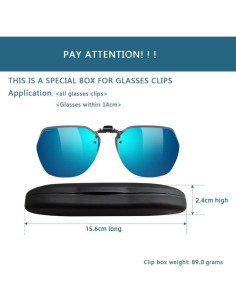 Estuche Duro para Gafas UpaClaire Negro Ultra-Ligero 2