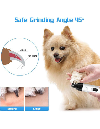 Cortador de Uñas Eléctrico Tadium para Perros Silencioso