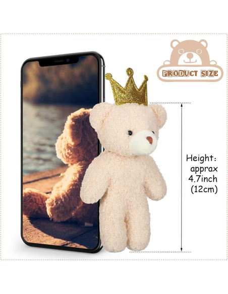 18 Osos de Peluche Miniatura Kasyat 12 cm para Llaveros 18 Osos de Peluche Miniatura Kasyat 12 cm para Llaveros