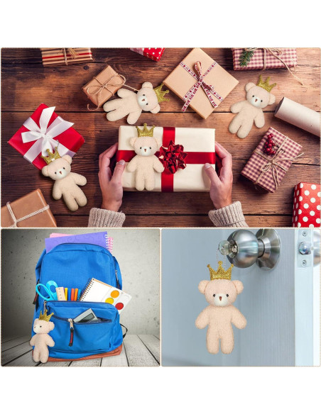 18 Osos de Peluche Miniatura Kasyat 12 cm para Llaveros 18 Osos de Peluche Miniatura Kasyat 12 cm para Llaveros