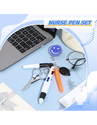 Kit de Accesorios para Enfermeras Motipuns - 6 Piezas, Negro